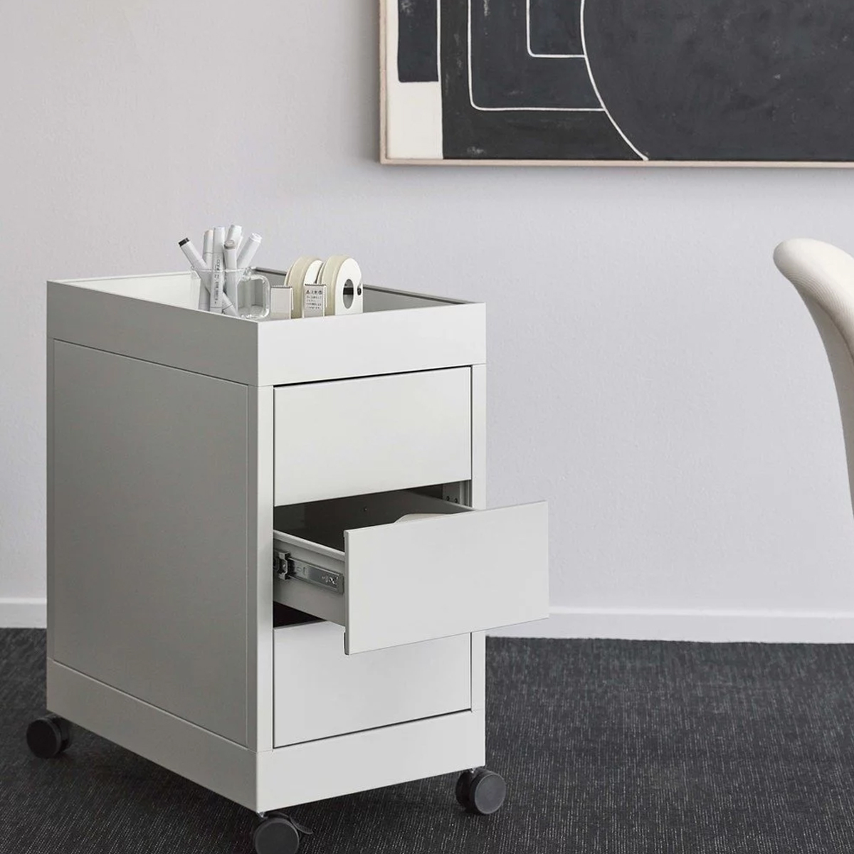 HAY 三層事物櫃灰色