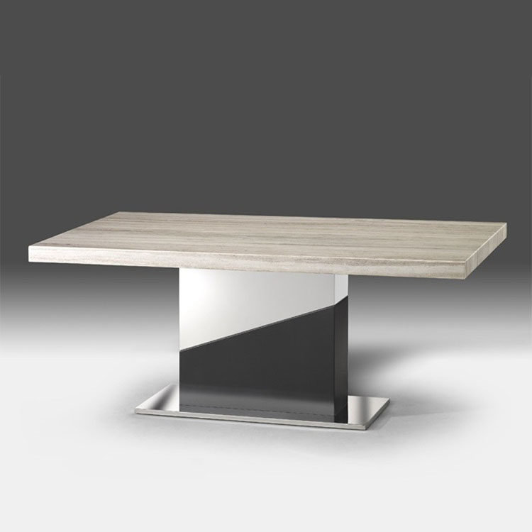 水晶木紋天然石西餐桌 #3012