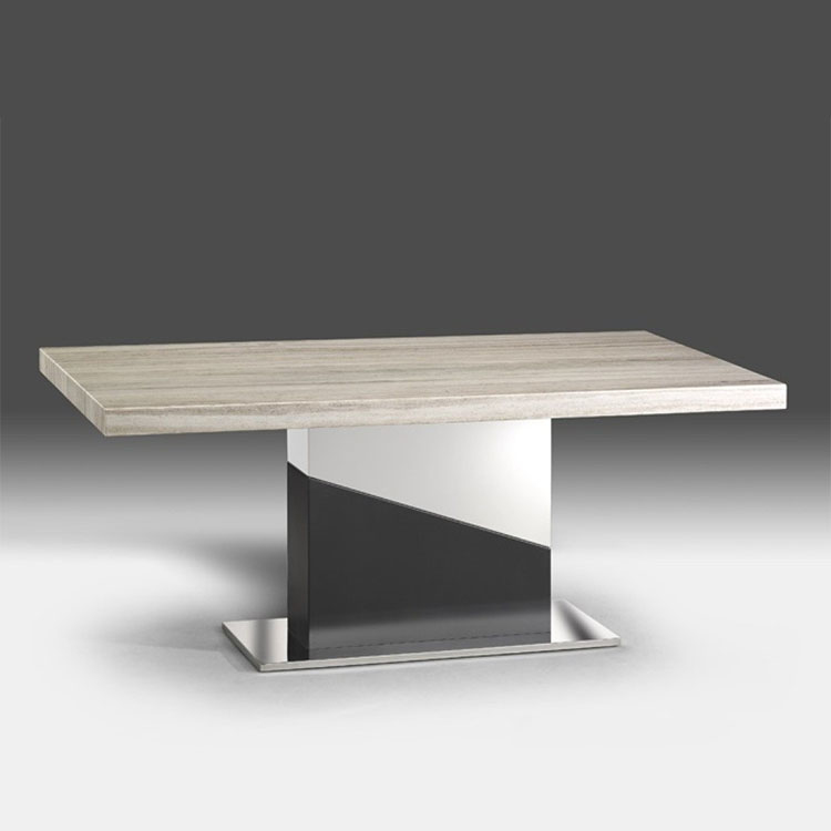 水晶木紋天然石西餐桌 #3012