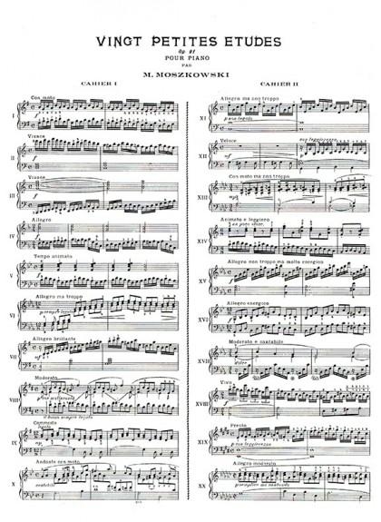 鋼琴譜 P752 莫茲可夫斯基 鋼琴小練習曲集-作品91