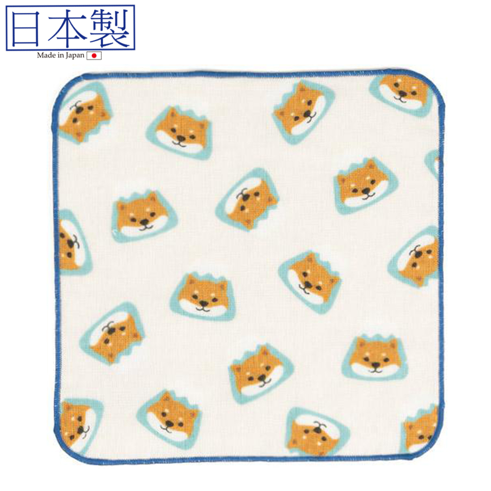 富士山x柴犬毛巾 22x22 (日本製)