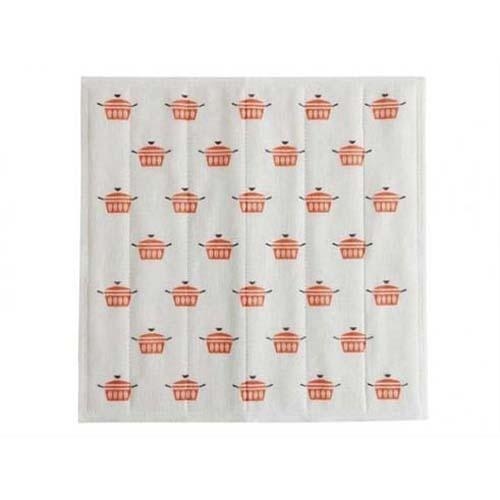 日系廚房抹布 (紅色) 30x30 (日本製)