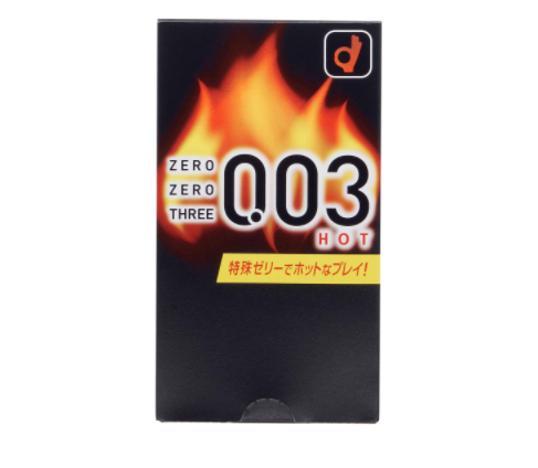 〔日本原裝進口〕岡本 Okamoto 零零三 0.03 熱感 (10片／盒) (日本版)