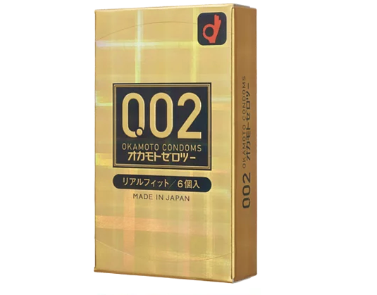 〔日本原裝進口〕岡本 Okamoto  零零二 0.02 完全貼身 (6片／盒)(日本版)