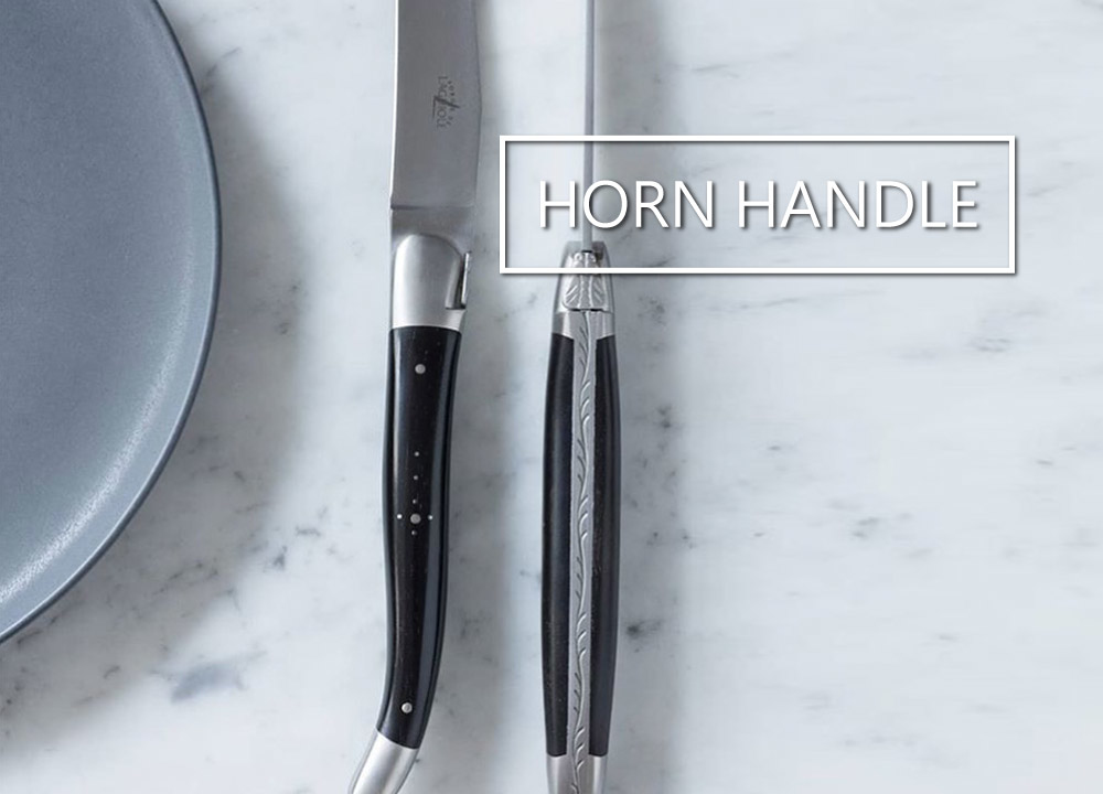 Precious wood Laguiole and Thiers steak knives by Forge de Laguiole and Claude Dozorme