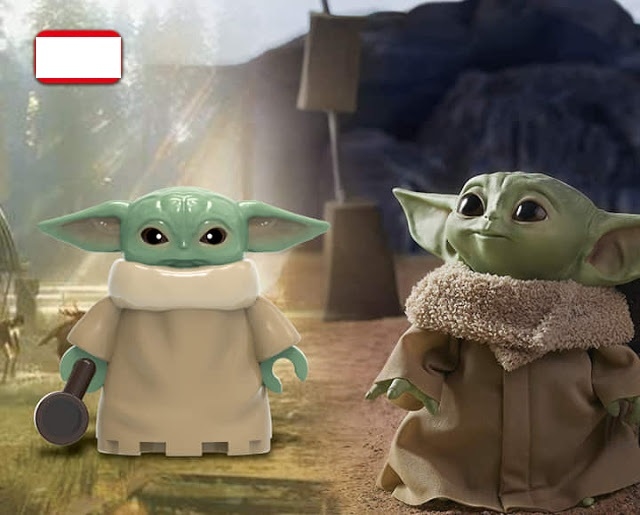 New 9Pcs Star wars Mandalorian Baby Yoda custom Fits blocks Minifigures Toys 