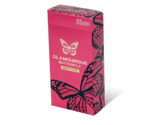 〔日本原裝進口〕JEX 魅力蝴蝶《滋潤型》 乳膠安全套（6 片／盒）