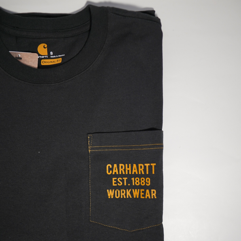 [現貨] Carhartt 104176 Pocket Workwear Tee "Black"