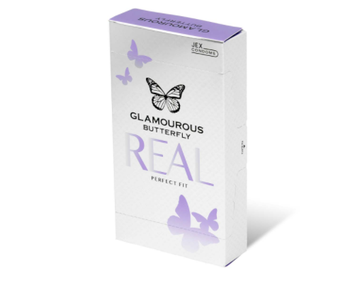 〔日本原裝進口〕JEX 魅力蝴蝶《真．貼身》乳膠安全套 (8片／盒)