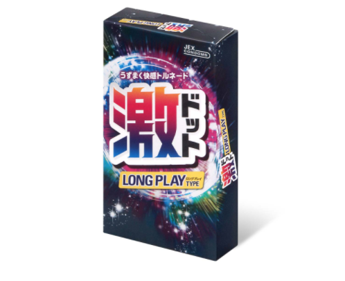 〔日本原裝進口〕JEX《激凸點＆持久型》乳膠安全套 (8片／盒)