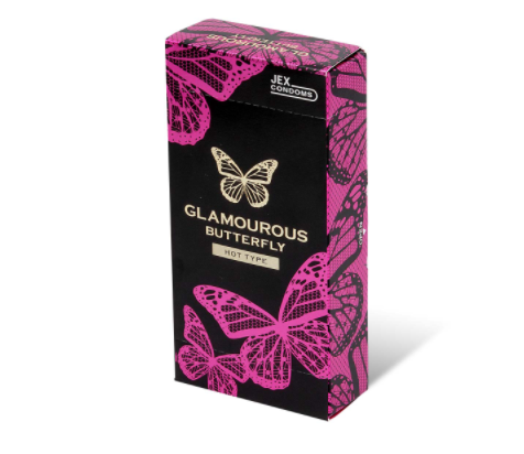 〔日本原裝進口〕JEX 魅力蝴蝶《溫熱型》乳膠安全套 (單片 / 6片一盒 / 12片一盒)