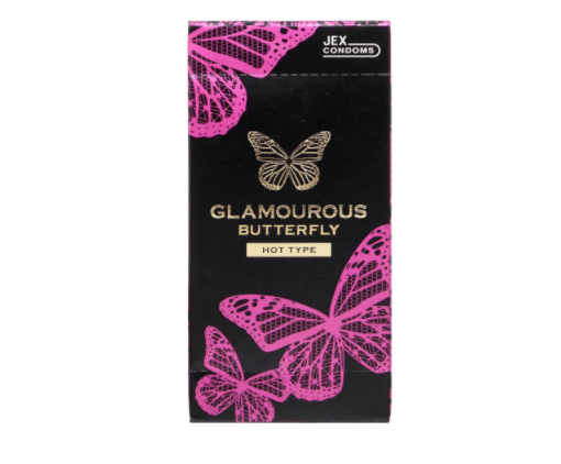 〔日本原裝進口〕JEX 魅力蝴蝶《溫熱型》乳膠安全套 (單片 / 6片一盒 / 12片一盒)
