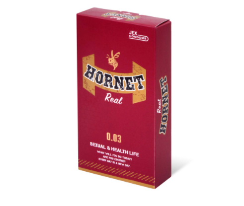 〔日本原裝進口〕JEX 黃蜂 0.03 真實《柔軟．超薄．貼身》乳膠安全套 (8片 / 盒)