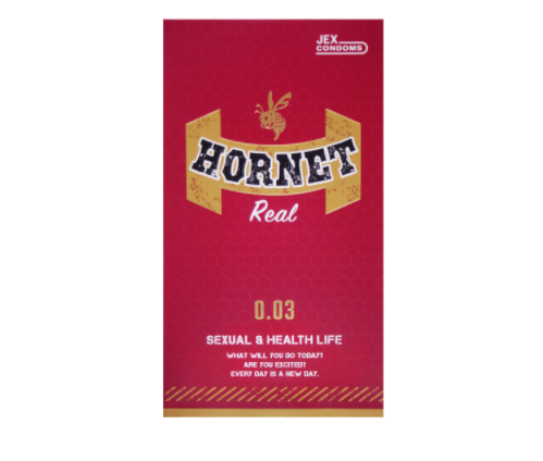 〔日本原裝進口〕JEX 黃蜂 0.03 真實《柔軟．超薄．貼身》乳膠安全套 (8片 / 盒)