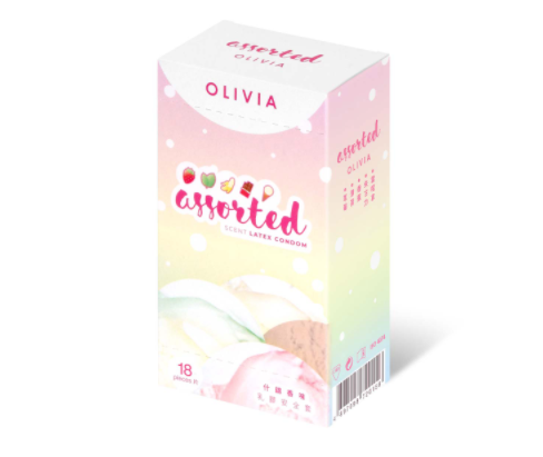 〔最抵用〕奧莉維亞 OLIVIA 什錦香味《5種味道》口愛專用安全套 （18 片裝／盒）