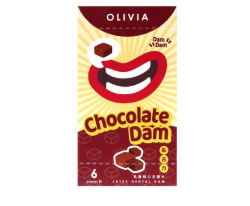 〔甜蜜香味〕奧莉維亞 OLIVIA 《朱古力香味》口愛膜片 (6 片／盒）