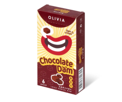 〔甜蜜香味〕奧莉維亞 OLIVIA 《朱古力香味》口愛膜片 (6 片／盒）