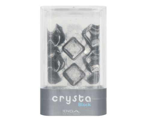 〔起角的撞擊〕典雅 TENGA crysta Block 飛機杯《塊狀》