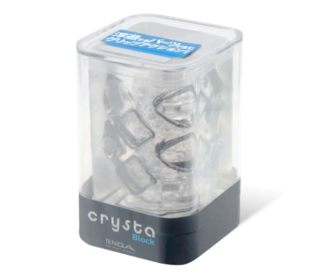 〔起角的撞擊〕典雅 TENGA crysta Block 飛機杯《塊狀》