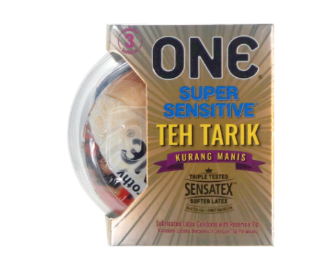 〔奶茶控必試〕ONE 《馬來西亞拉茶香味》乳膠安全套（ 3 片／盒）