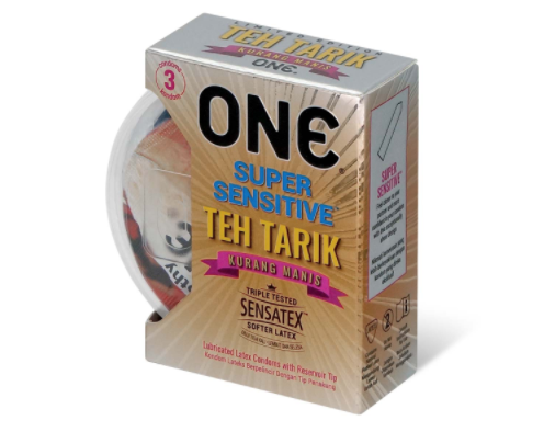 〔奶茶控必試〕ONE 《馬來西亞拉茶香味》乳膠安全套（ 3 片／盒）