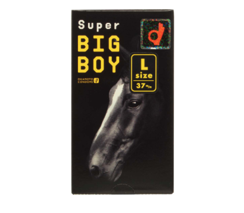 〔日本原裝進口〕岡本 Okamoto : 《Super Big Boy : 58mm》乳膠安全套  (12片／盒) 會員獨享價:$128