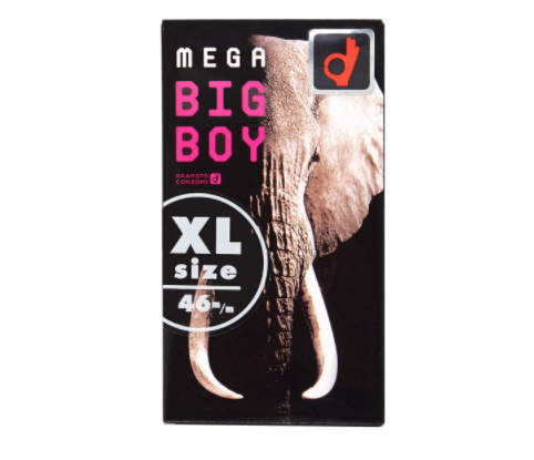 〔日本原裝進口〕岡本 Okamoto : 《Mega Big Boy：72mm》乳膠安全套  (12片／盒) 會員獨享價:$128