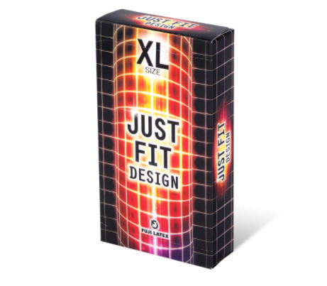 〔日本原裝進口〕日本不二 -  Just Fit 《超級大碼裝：66/56mm》 乳膠安全套 (12片／盒)