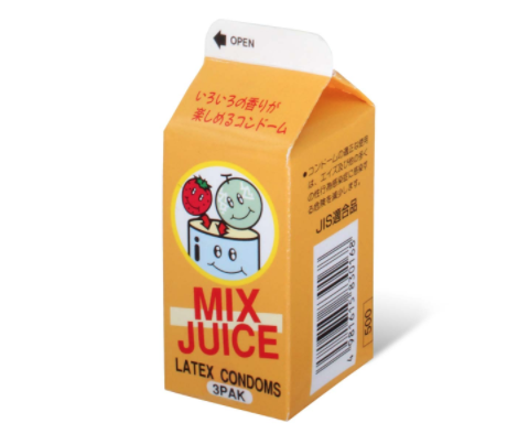 〔日本原裝進口〕中西 FUJI LATEX《雜果味安全小包》乳膠安全套 (3片／盒)