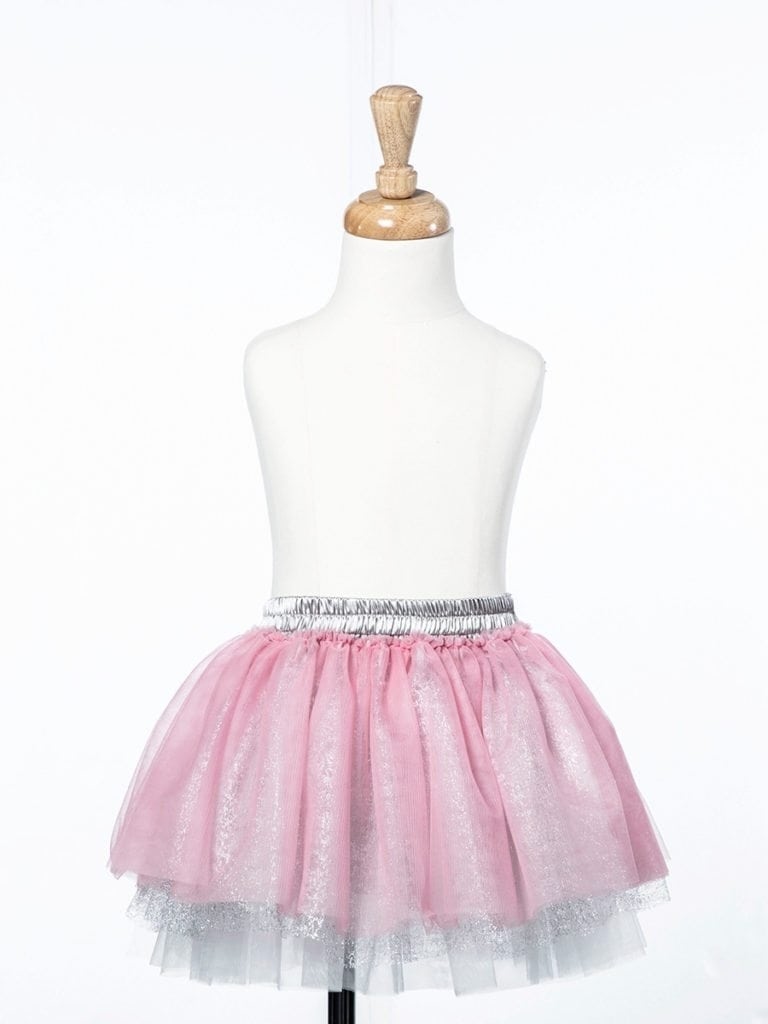 Elizabeth by Crystal Lee｜Elastic Skirt 閃亮網紗澎裙－蜜桃粉