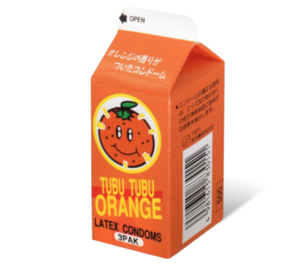 〔日本原裝進口〕中西 FUJI LATEX《甜橙味安全小包》乳膠安全套 (3片／盒)