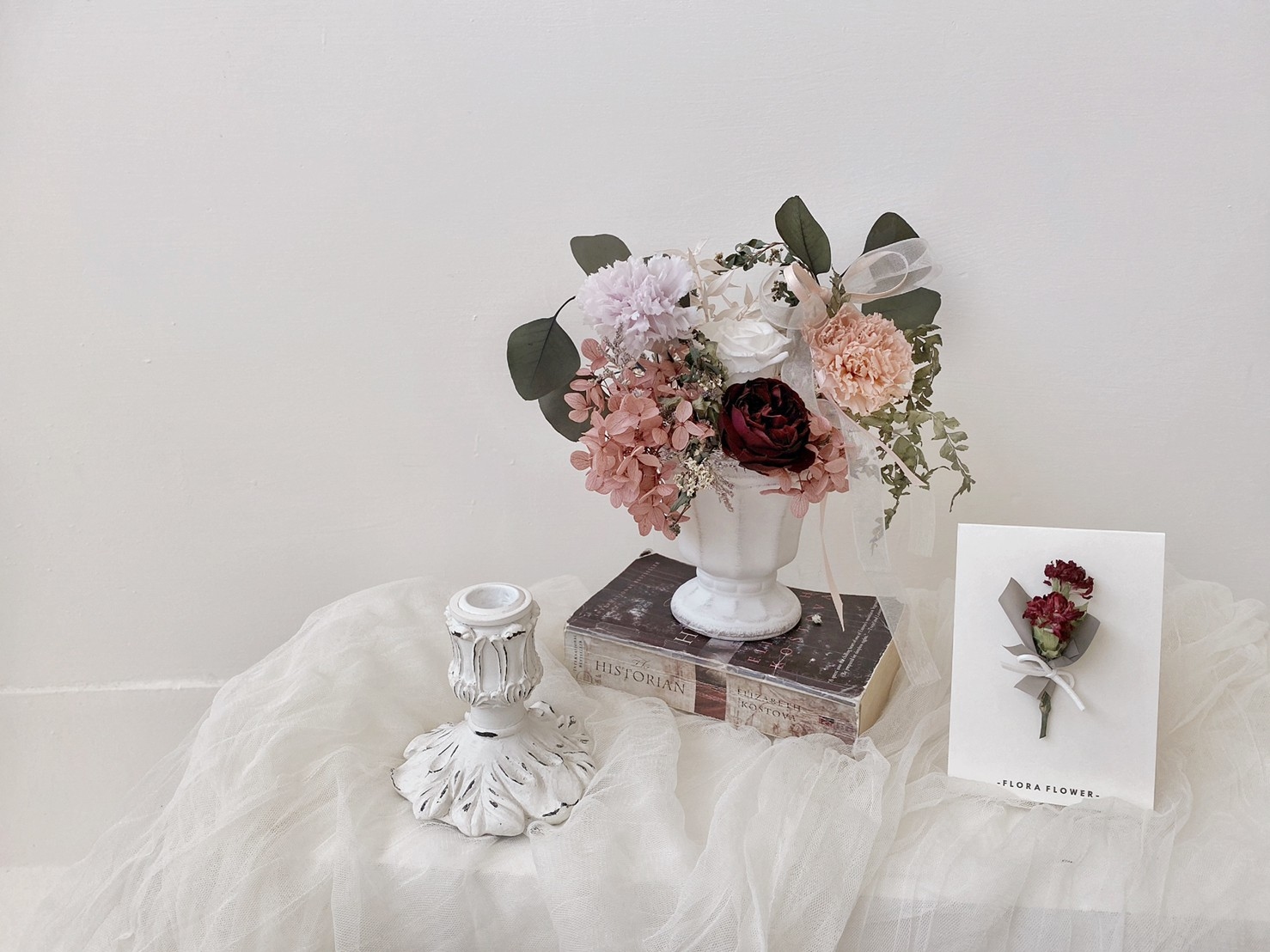 康乃馨桌花-餐桌饗宴