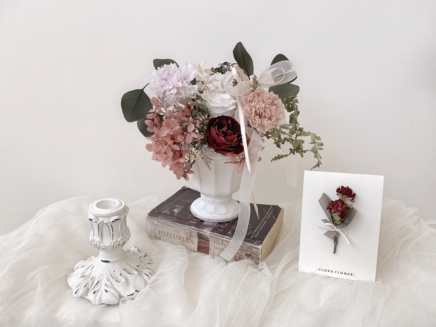 康乃馨桌花-餐桌饗宴