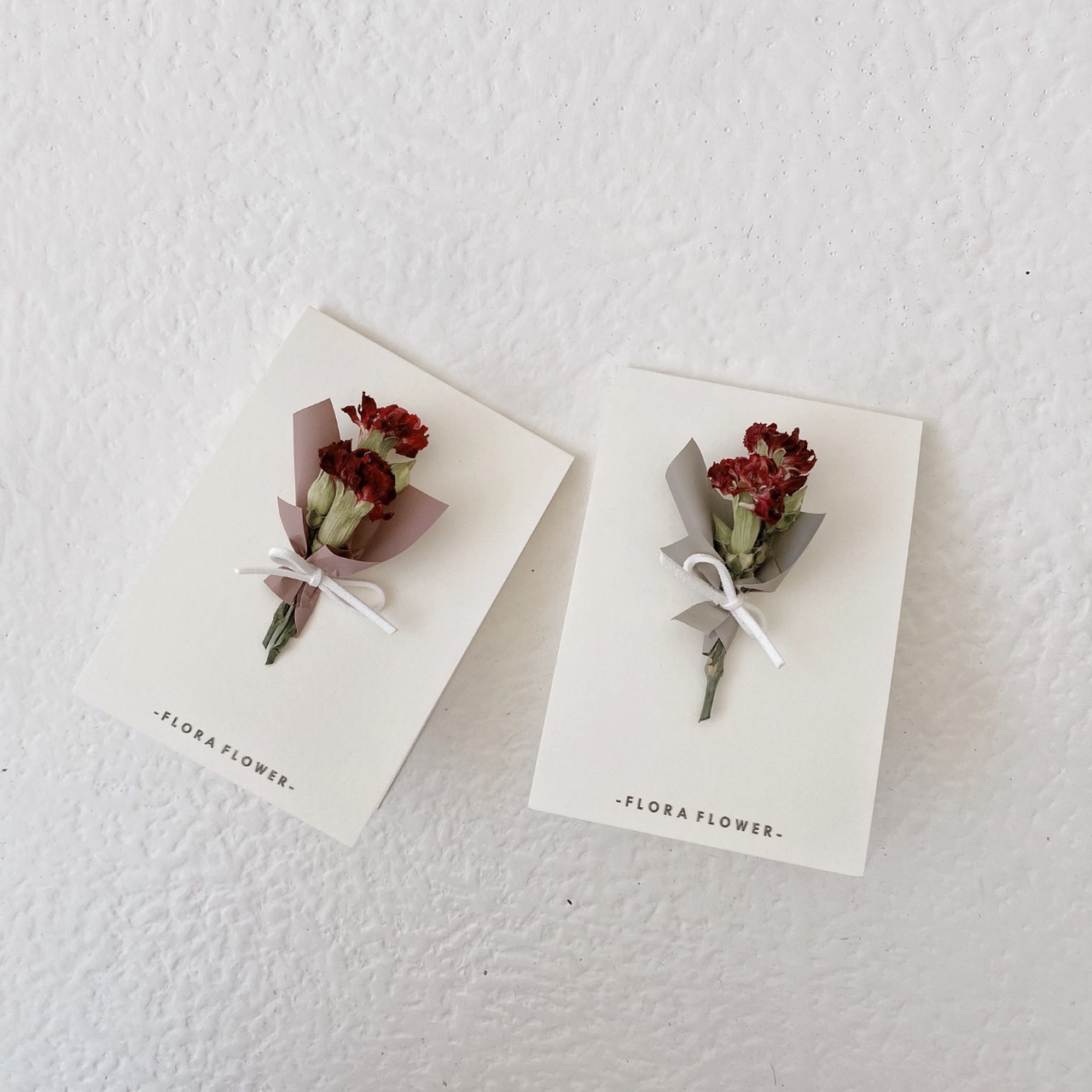 康乃馨乾燥花卡片(官網優惠價)-掀開式