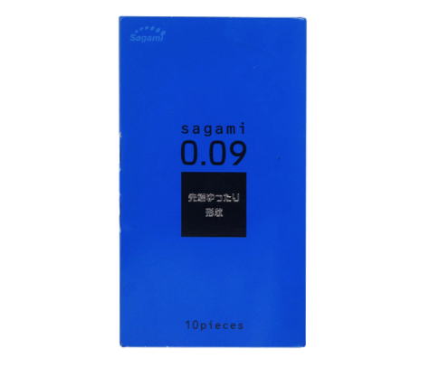 〔日本原裝進口〕 相模 SAGAMI 《0.09 自然》持久乳膠安全套（10 片／盒）