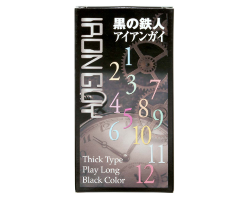 〔日本原裝進口〕JAPAN MEDICAL 黑之鐵人《持久激凸點》乳膠安全套 (12片／盒)(日本版)