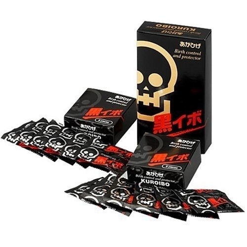 〔日本原裝進口〕株式会社ワン‧ツー&nbsp;黑奴《激凸點》乳膠安全套 (12片／盒)(日本版)