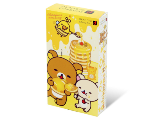 〔日本原裝進口〕Okamoto《鬆弛熊特別版》乳膠安全套 (10片／盒)