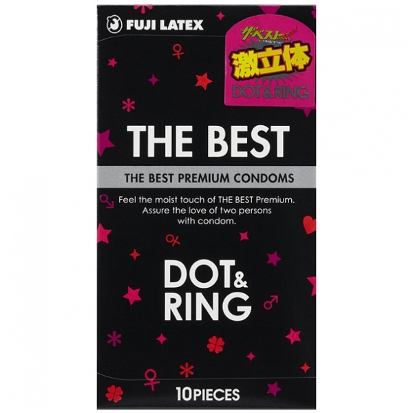 〔日本原裝進口〕&nbsp;日本不二 x The Best 《優質凸粒．橫紋》乳膠安全套 (10片／盒)