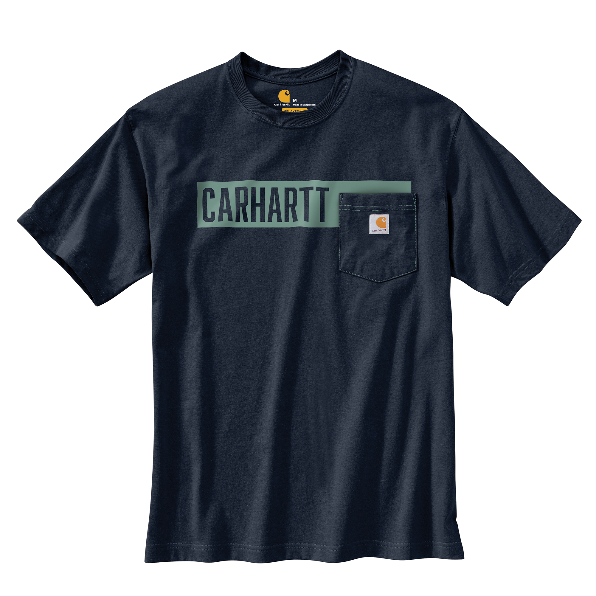 [現貨] Carhartt 104180 Stripe Pocket Tee "Navy"