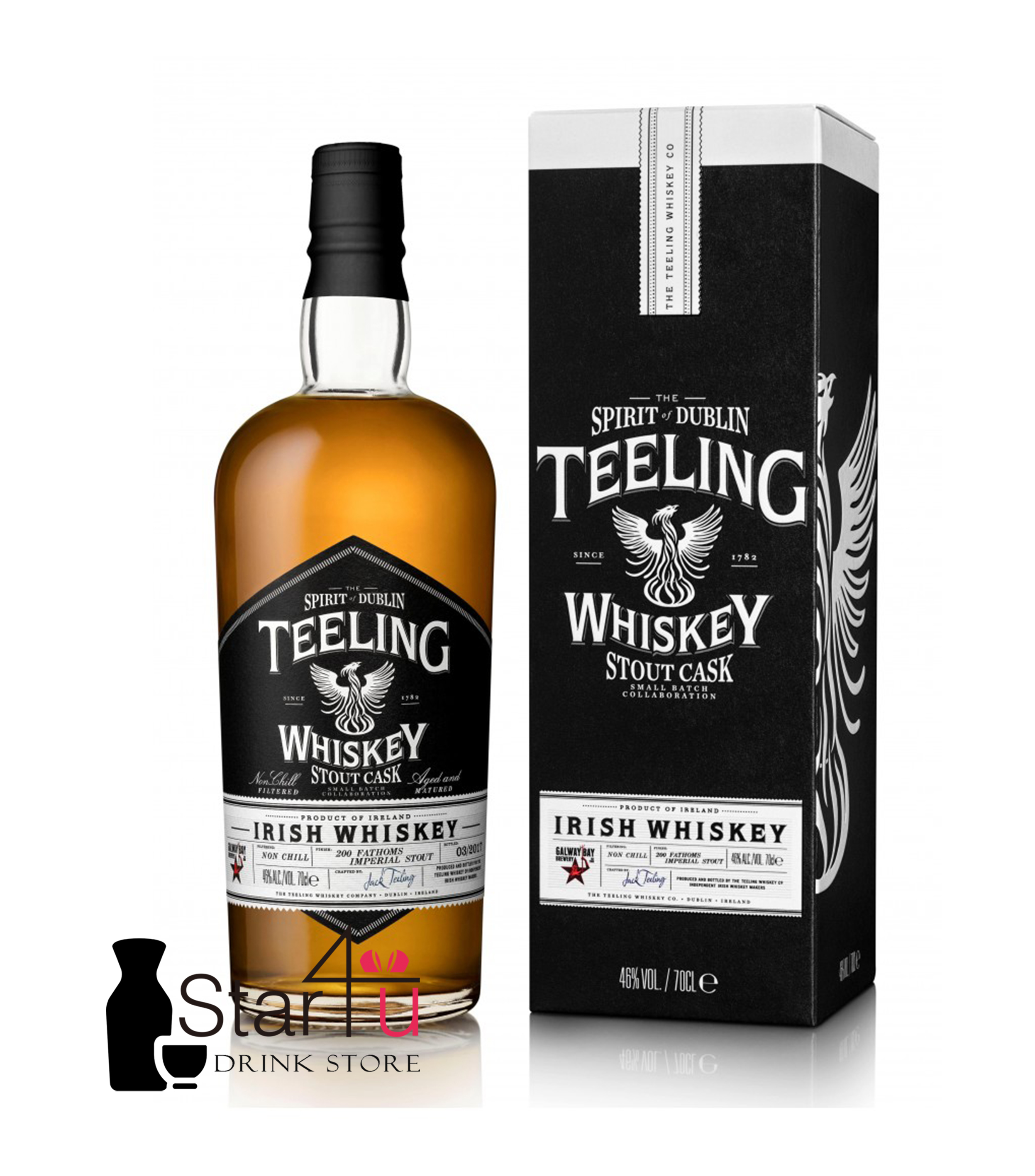 Teeling Stout Cask Stength Blended Irish Whisky 700mL