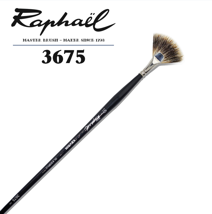 獴毛油畫(扇形) -【3675】