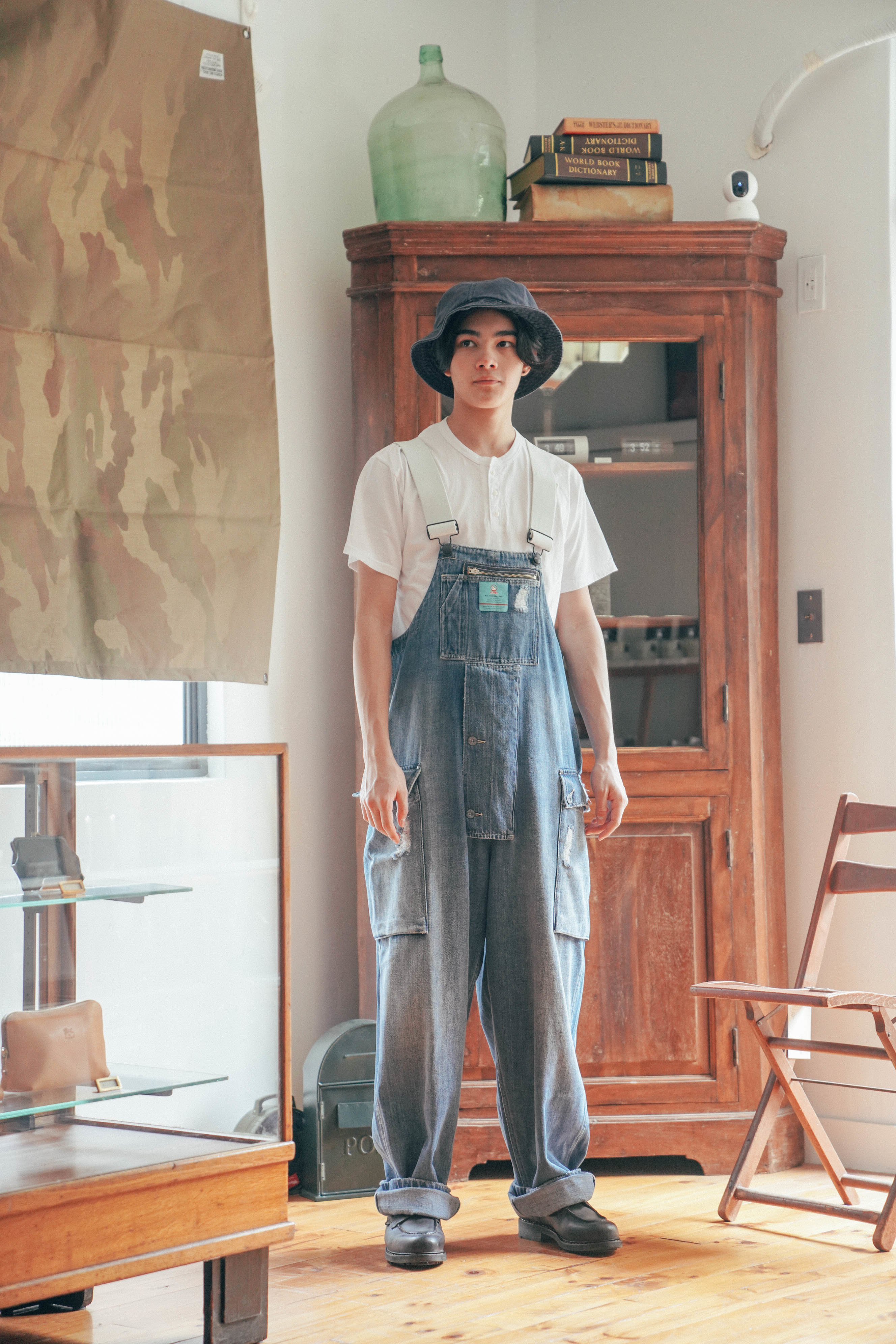 ナイジェルケーボンX ライブロ デニムオーバーオール ナイジェルケーボンX ライブロ デニムオーバーオール Nigel Cabourn