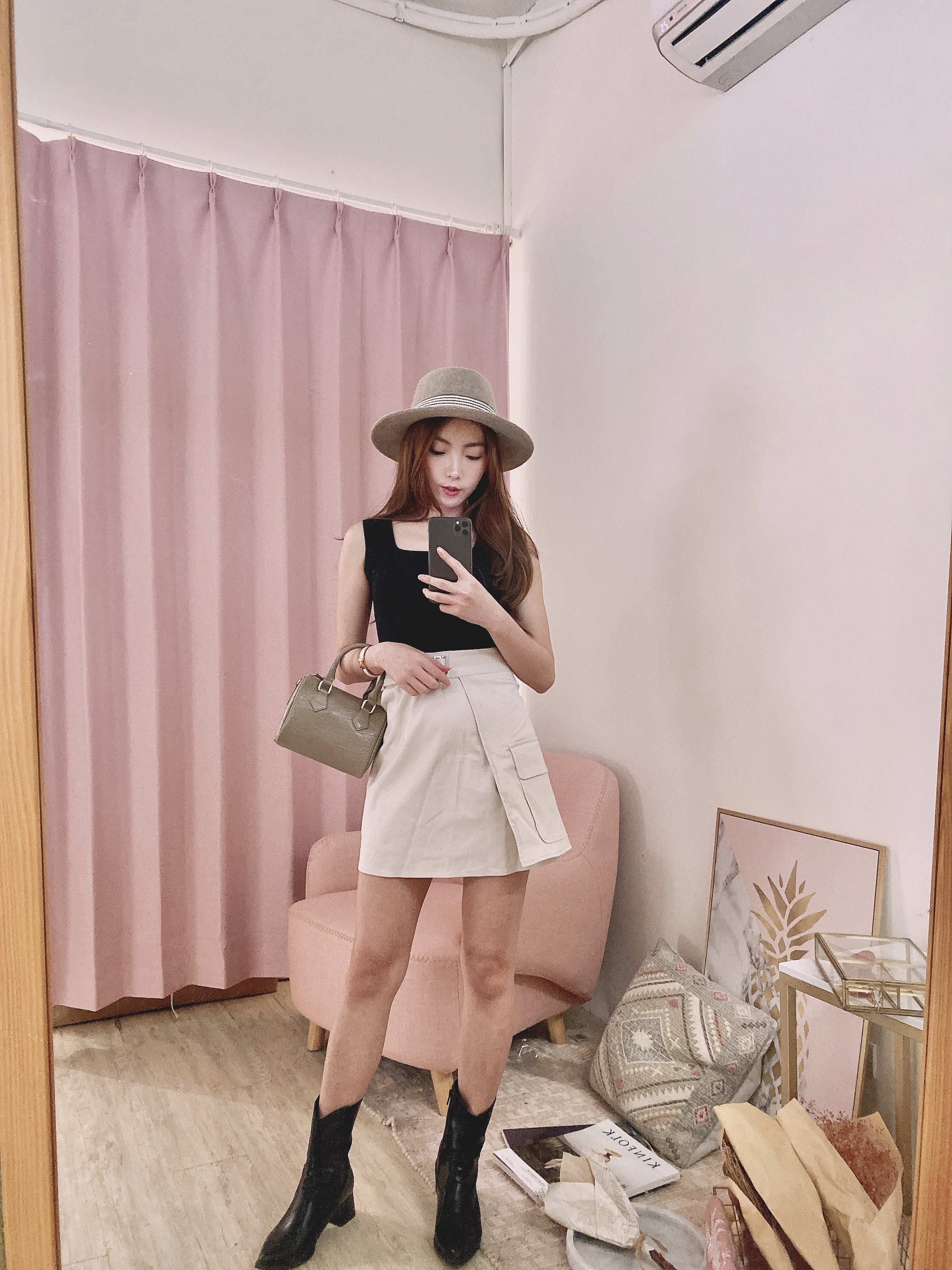 麻豆清單設計櫃造型激瘦短裙