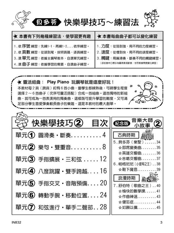 IN832 《貝多芬》快樂學技巧-(２)