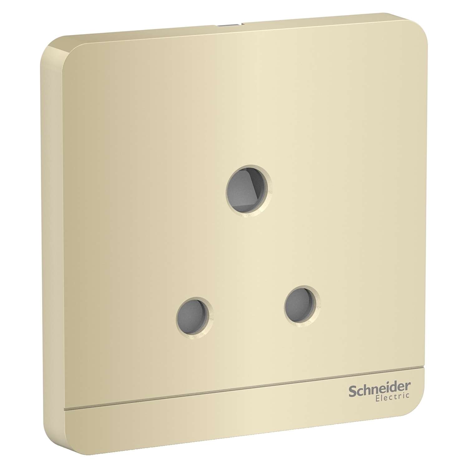 Schneider 施耐德 奐尚 15A 單位三腳圓頭插座 E83426_15_WG_C5  (沉醉金/石墨灰/白色/胡桃木)