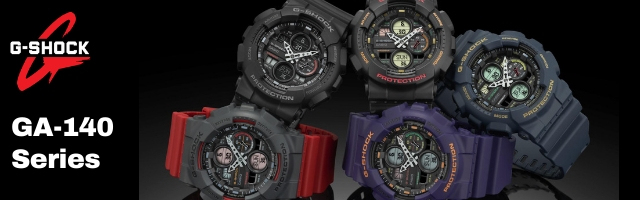 gshock analog digital men watch ga-140 series