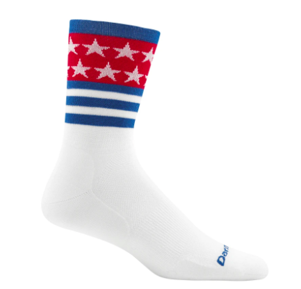 DARN TOUGH 1789 STARS/STRIPES MICRO CREW ULTRA-LIGHT 男 自行車羊毛襪