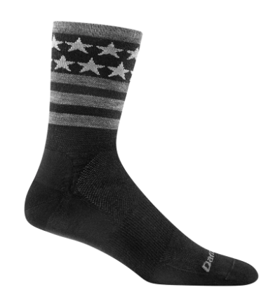 DARN TOUGH 1789 STARS/STRIPES MICRO CREW ULTRA-LIGHT 男 自行車羊毛襪