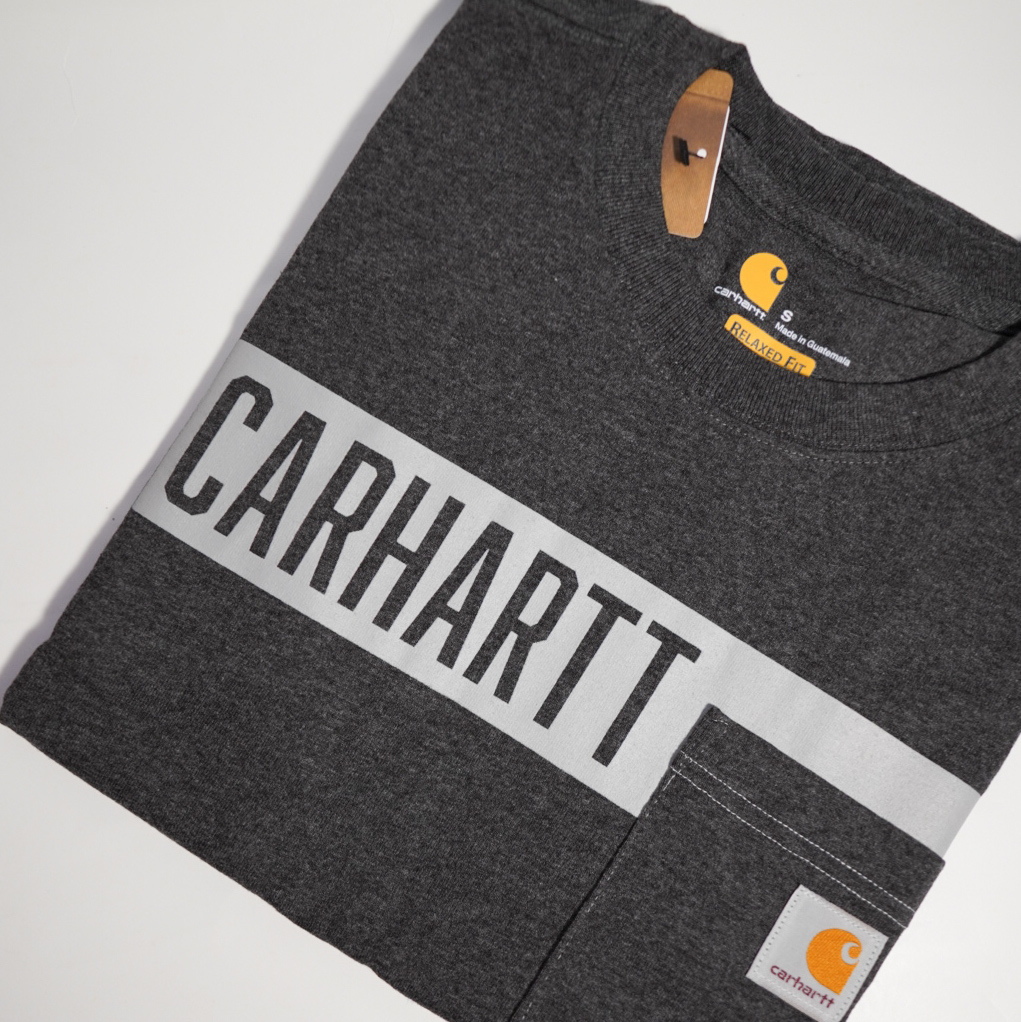 [現貨] Carhartt 104180 Stripe Pocket Tee "Carbon"